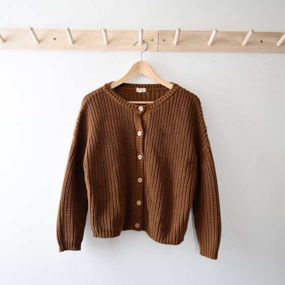 Simple Folk cotton knit cardigan - Picture 1 of 4